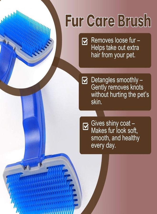 مجموعة العناية بالحيوانات الأليفة مع شامبو وفرشاة ومشط وقفاز لإزالة الشعر الزائد، 200 مل (عبوة من 4 قطع) - Image 3